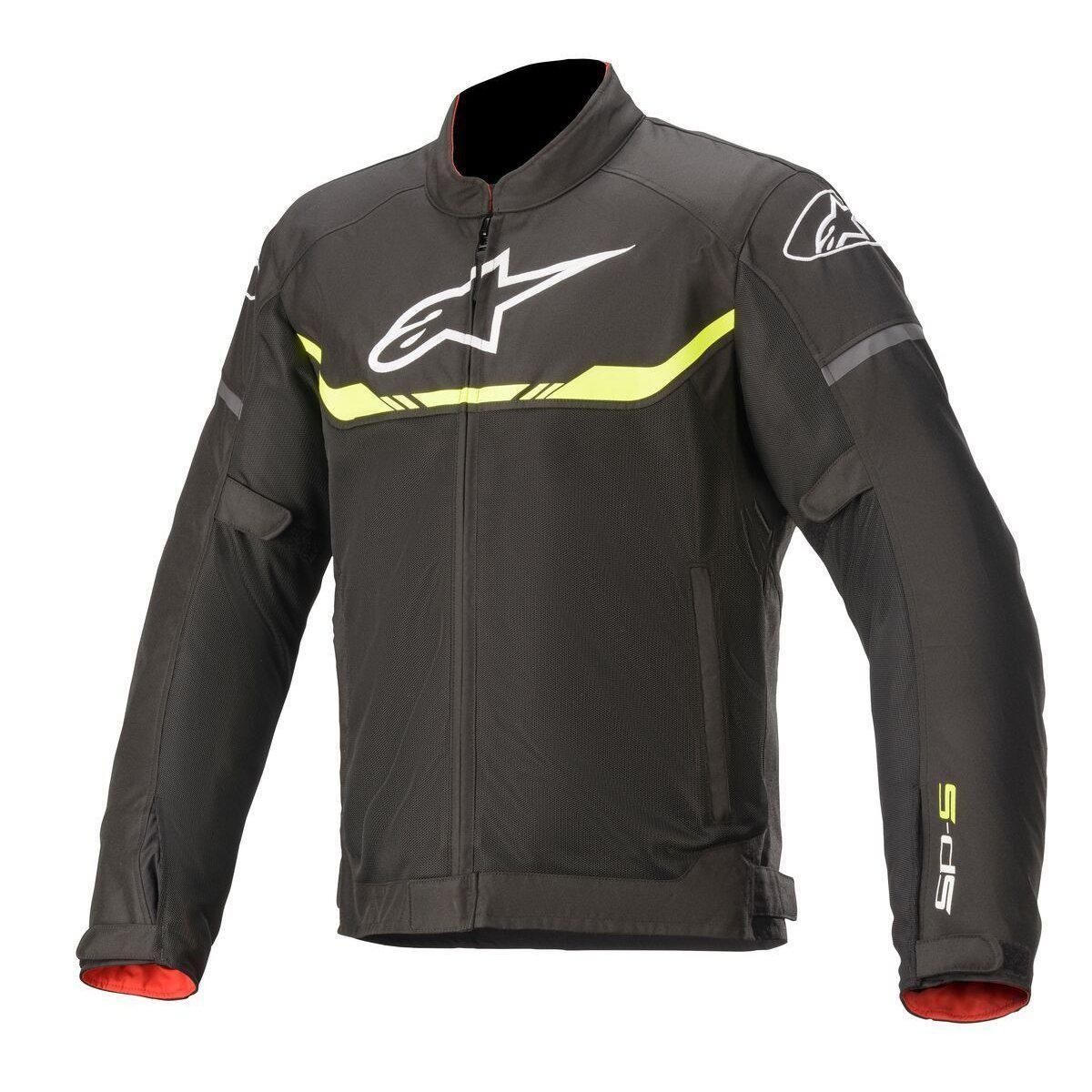 ALPINESTARS T-SPS AIR JACKET BLACK YELLOW FLURO